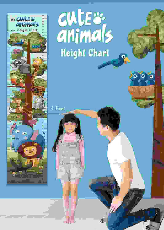 Cute Animals Height Chart