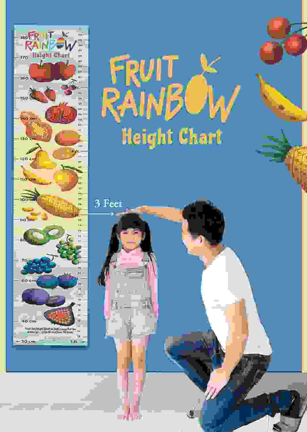 Fruit Rainbow Height Chart