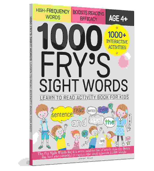 1000 Fry�S Sight Words: Learn To Read Activity Book For Kids