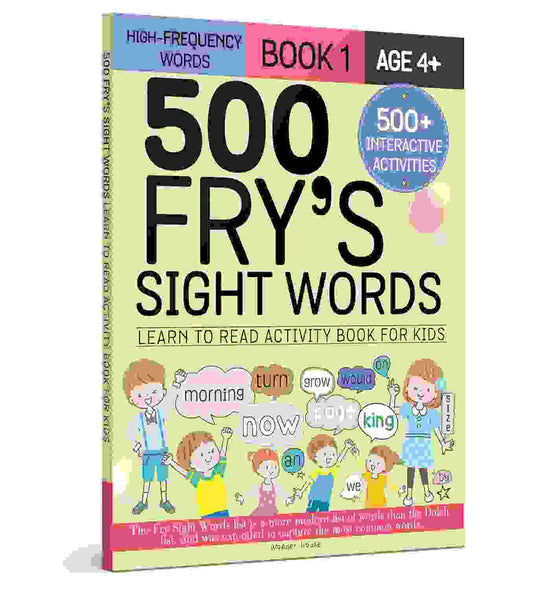500 Fry�S Sight Words: Learn To Read Activity Book For Kids - Book -1