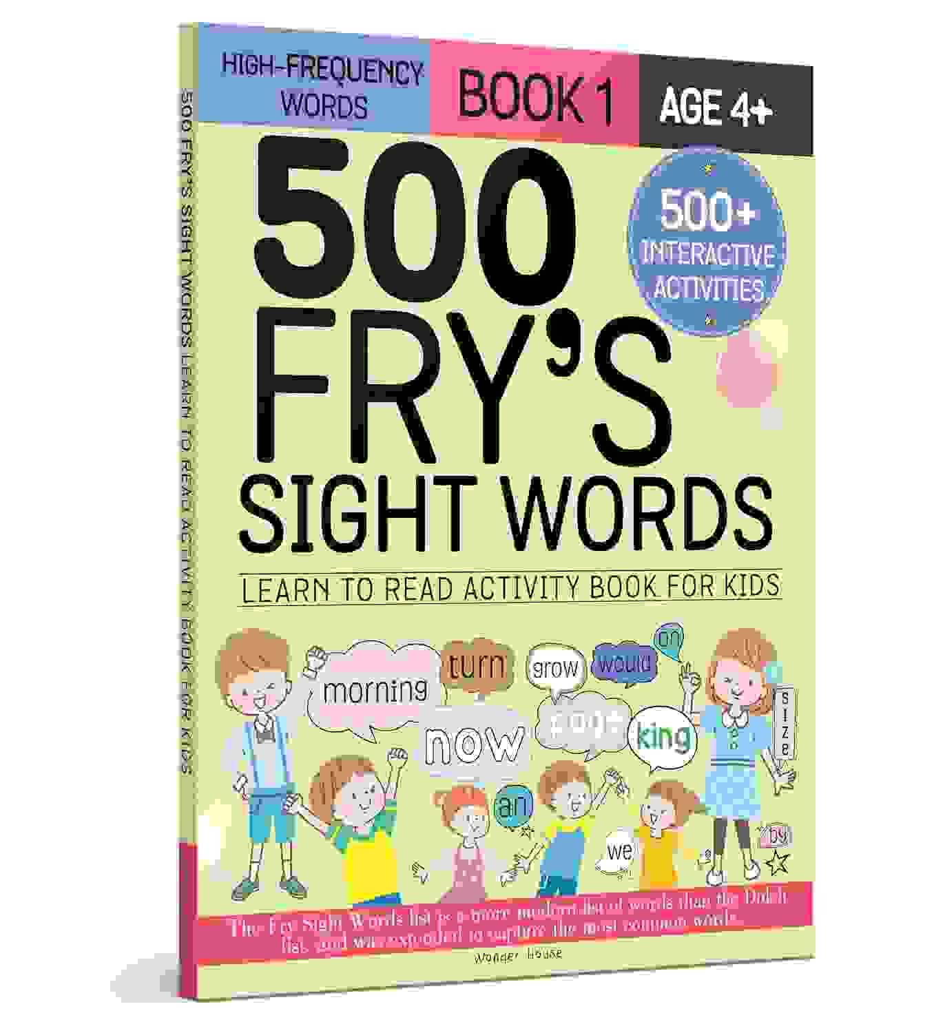 500 Fry�S Sight Words: Learn To Read Activity Book For Kids - Book -1