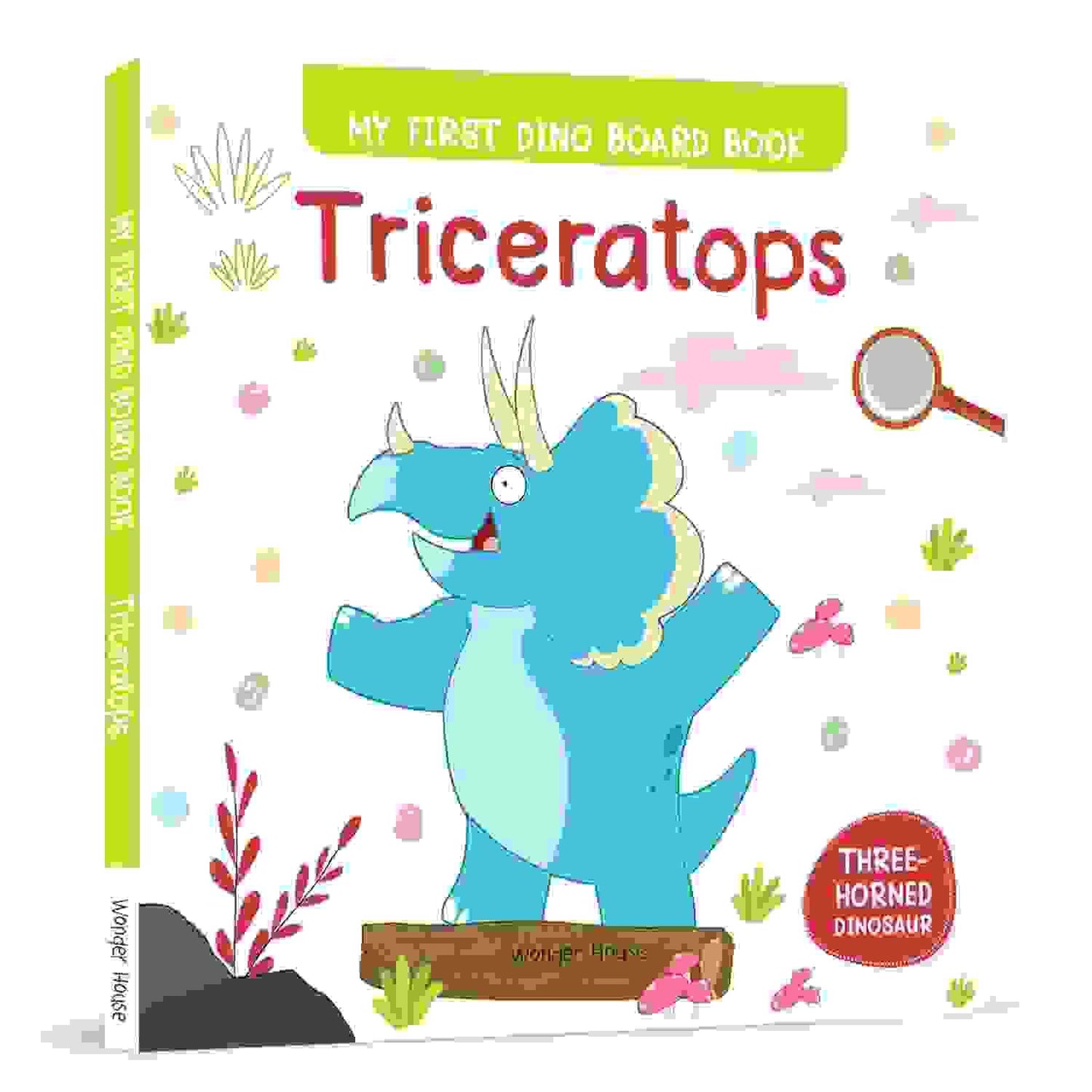 Triceratops : My First Dino Board Book - Illustrated Dino Picture Book For Children