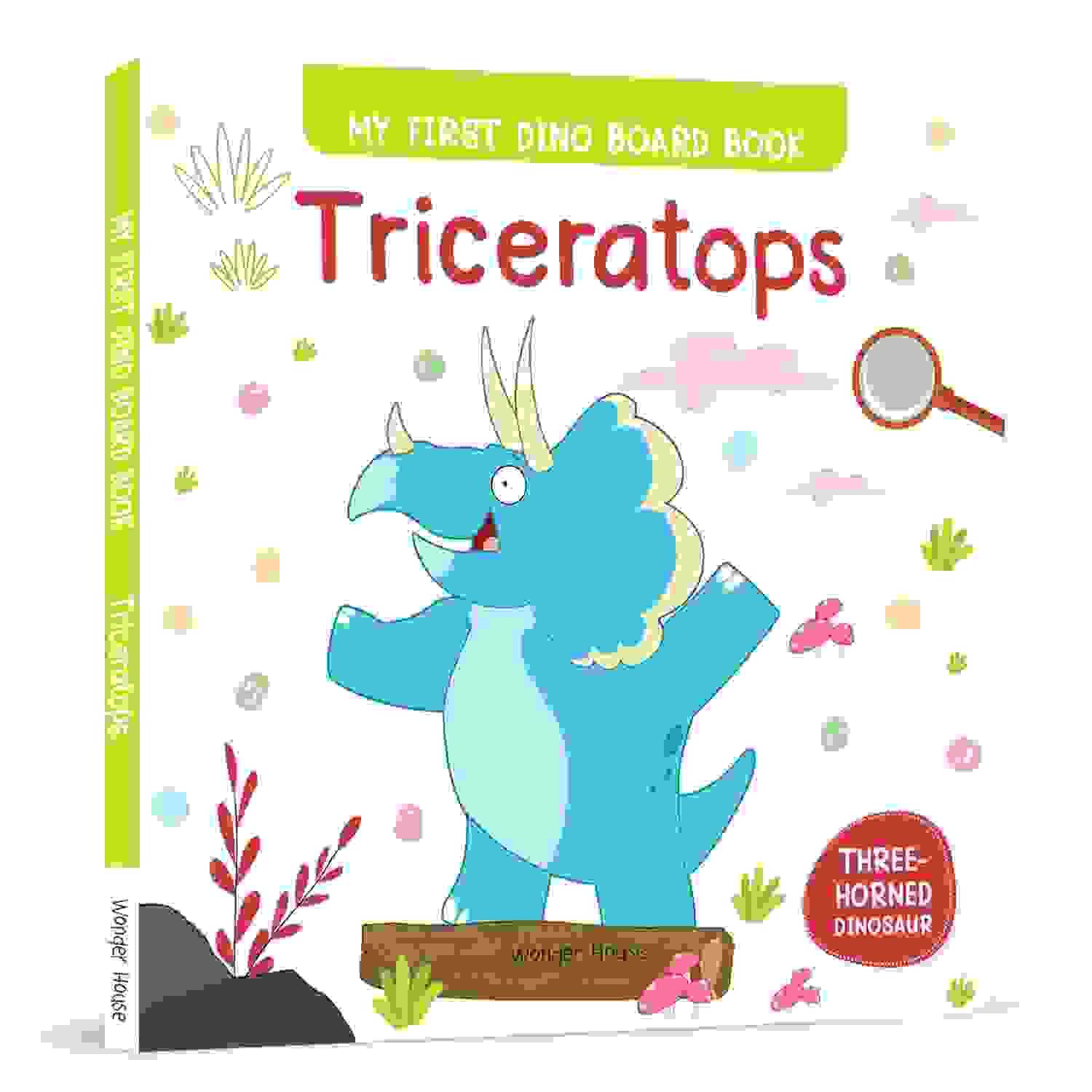 Triceratops : My First Dino Board Book - Illustrated Dino Picture Book For Children