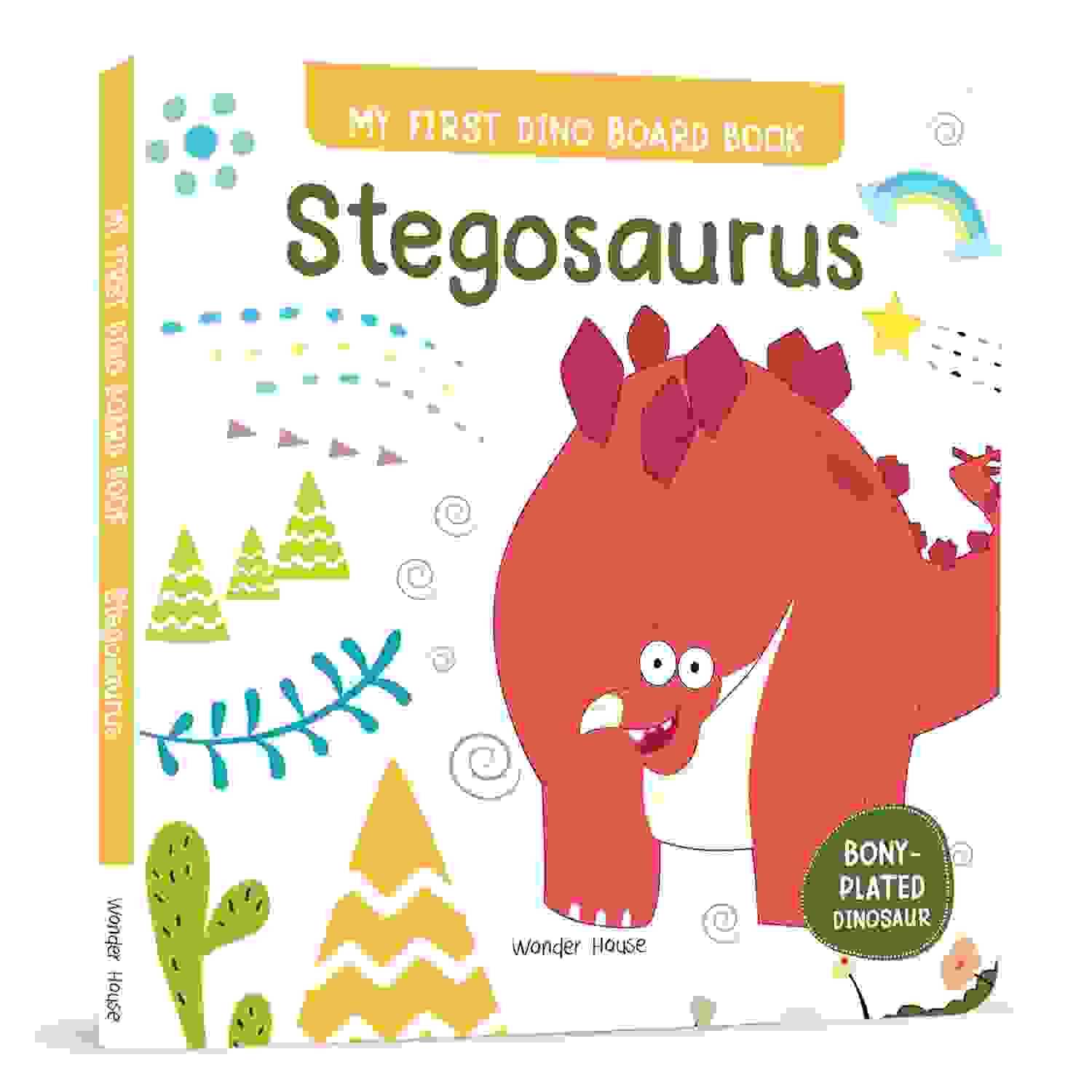 Stegosaurus : My First Dino Board Book - Illustrated Dino Picture Book For Children