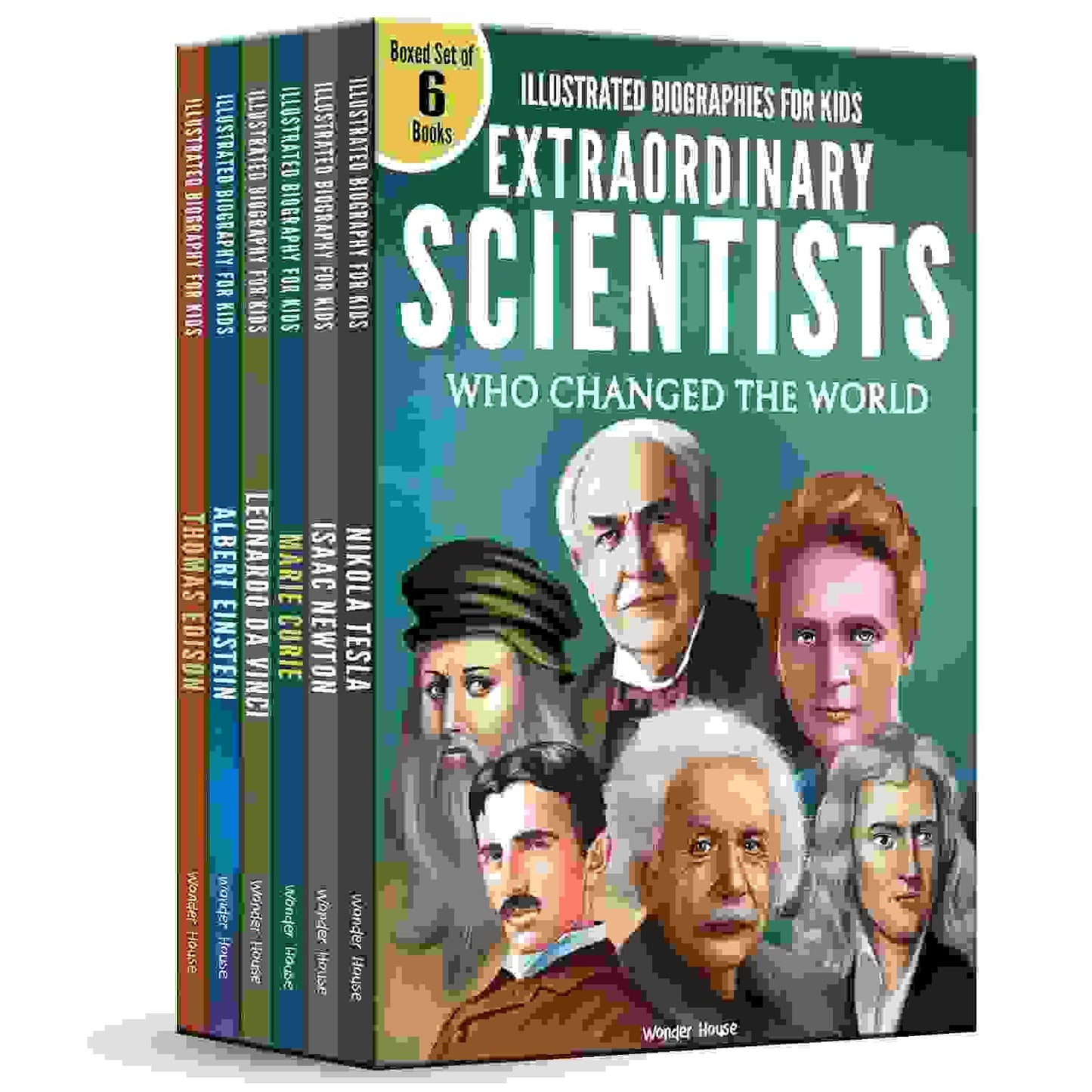 Illustrated Biography For Kids: Extraordinary Scientist Who Changed The World [Box Set Of 6 Books]