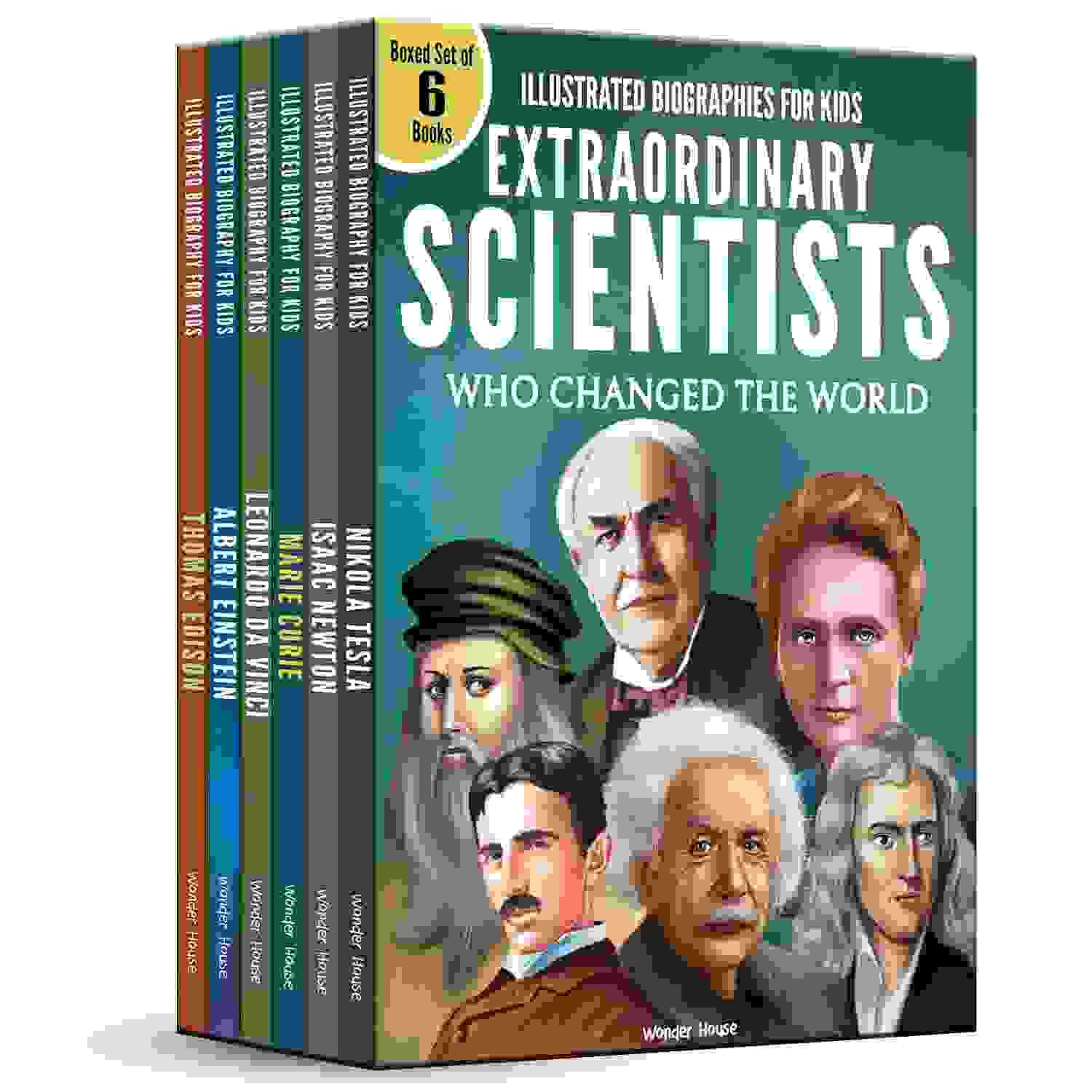 Illustrated Biography For Kids: Extraordinary Scientist Who Changed The World [Box Set Of 6 Books]