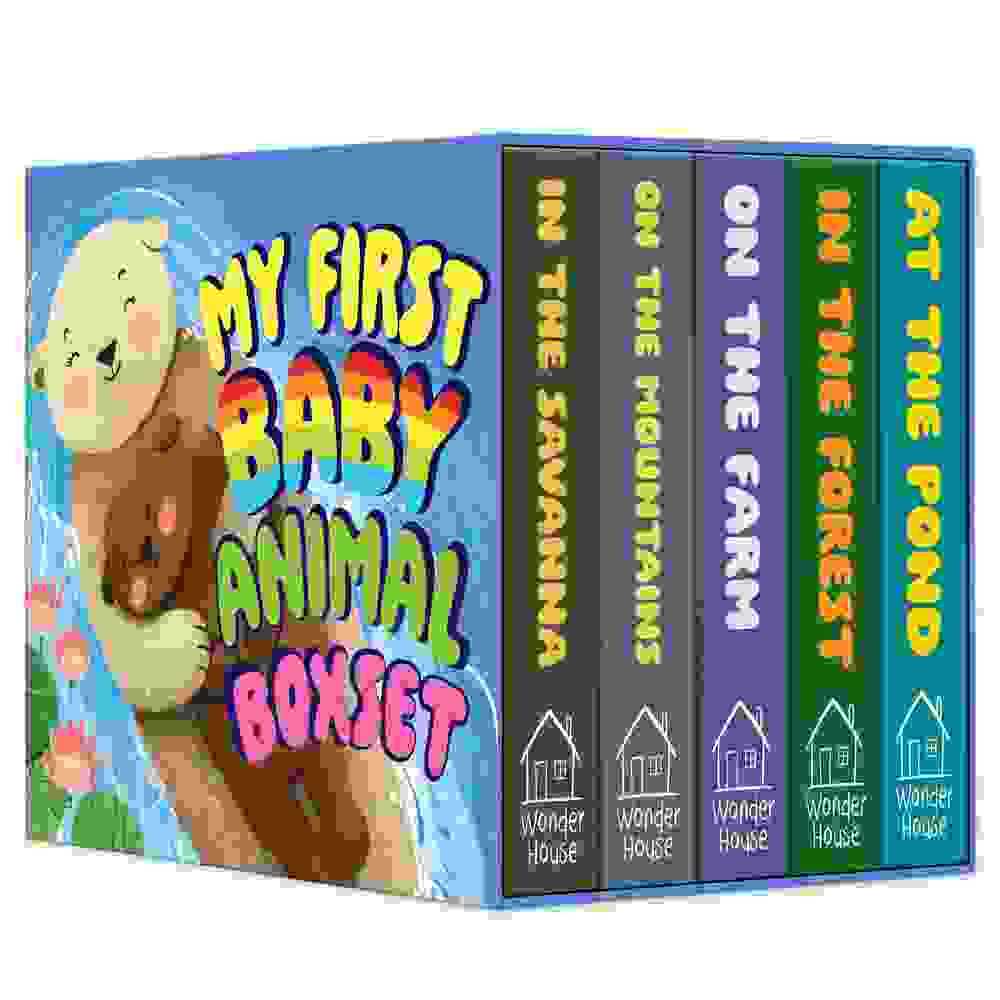 My First Baby Animal: Boxed Set Of 5 Board Books (On The Pond | In The Forest | On The Farm | On The