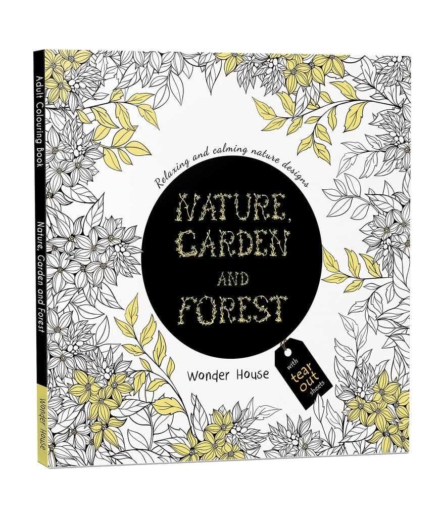 Nature, Garden And Forest - Colouring Books For Adults With Tear Out Sheets