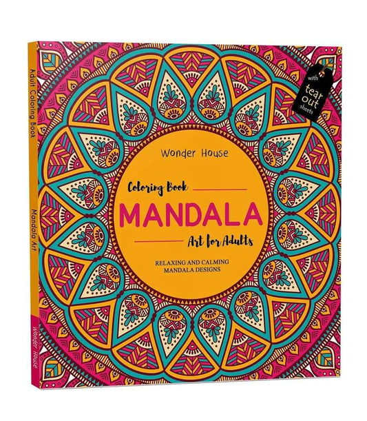 Mandala Art - Colouring Books For Adults With Tear Out Sheets