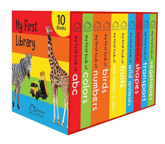 My First Library - Boxset Of 10 Board Books For Kids