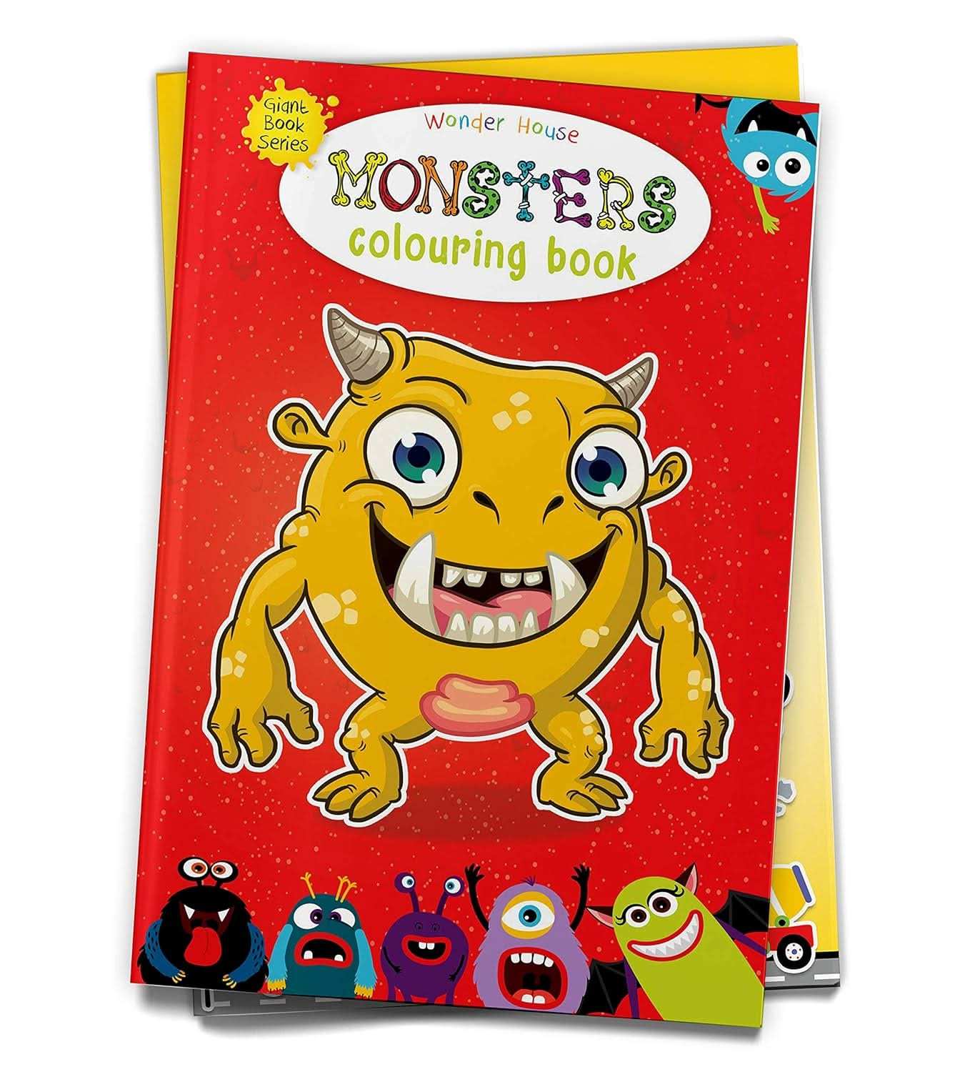Monster Colouring Book (Giant Book Series) - Jumbo Sized Colouring Books
