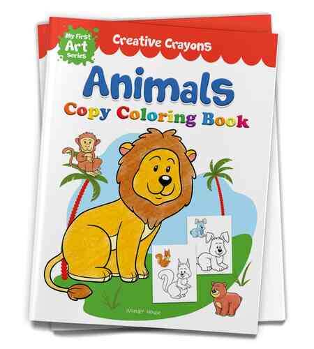 Colouring Book Of Animals: Creative Crayons Series - Crayon Copy Colour Books