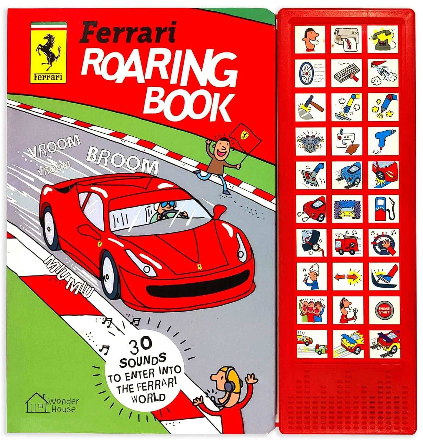 Ferrari Roaring Book - Illustrated Sound Board Book