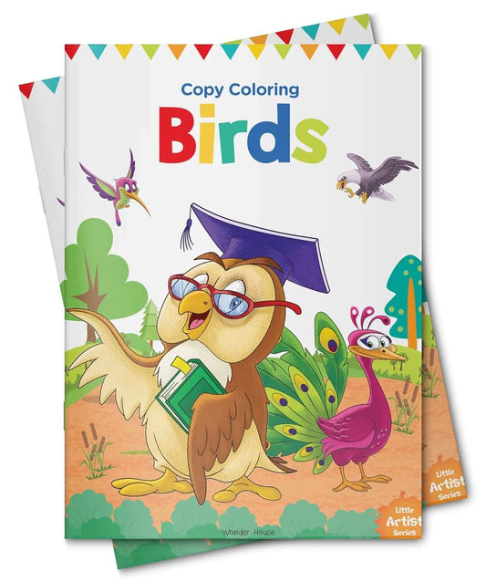 Little Artist Series Birds - Copy Colour Books