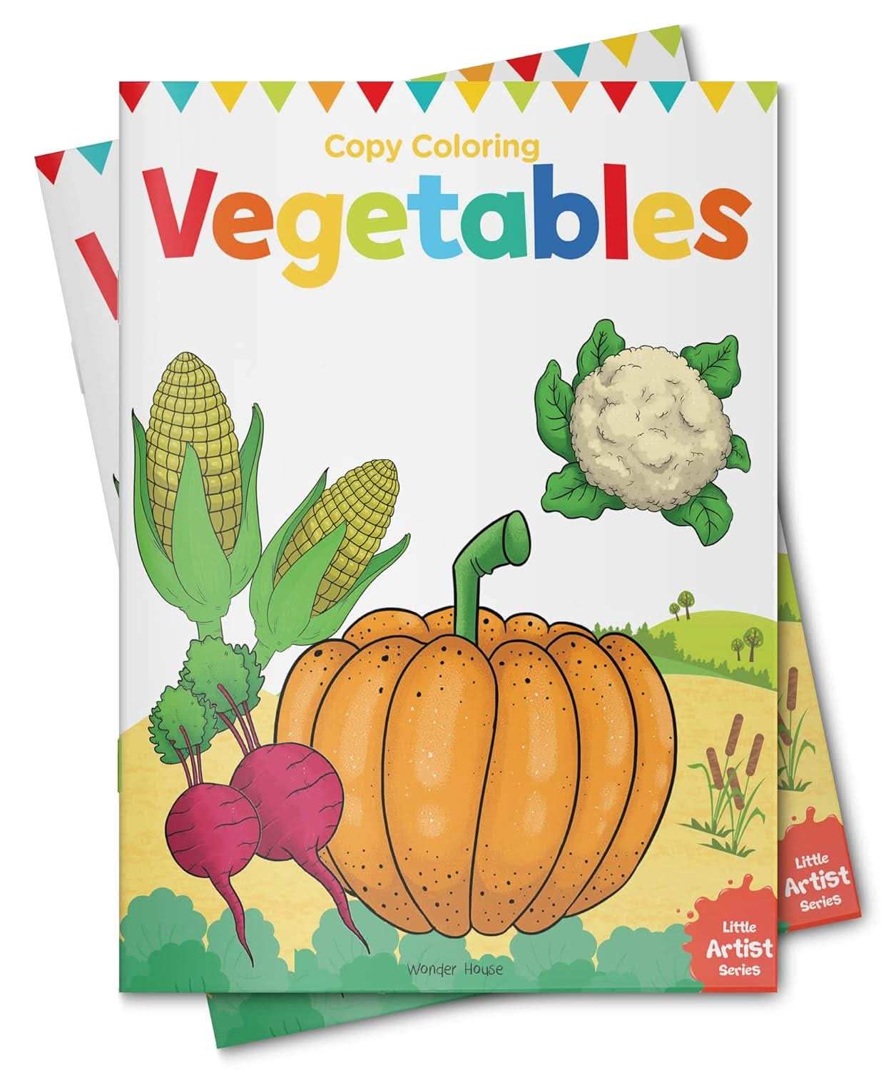 Little Artist Series Vegetables - Copy Colour Books