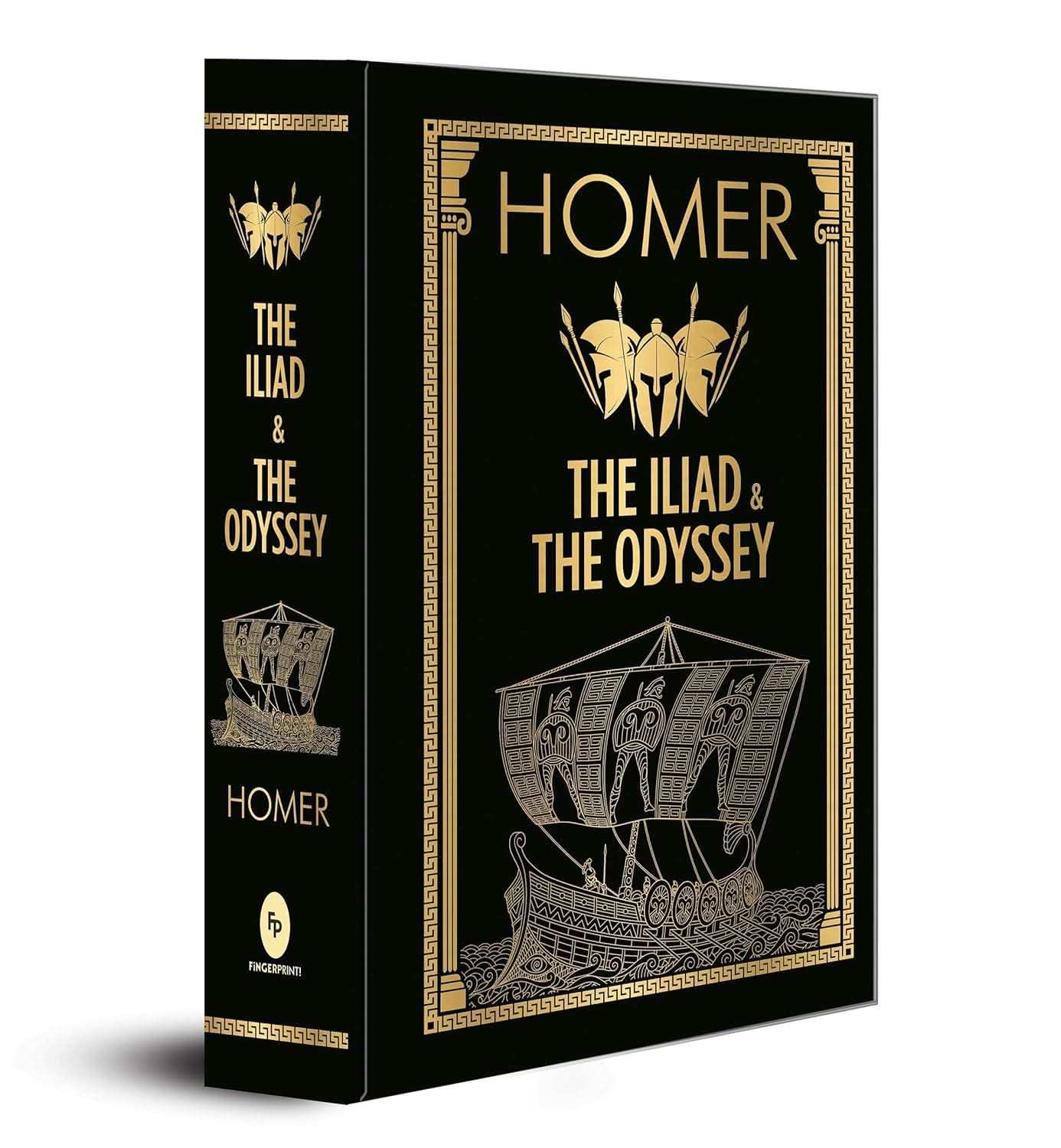 Homer - The Iliad And The Odyssey (Deluxe Hardbound Edition)