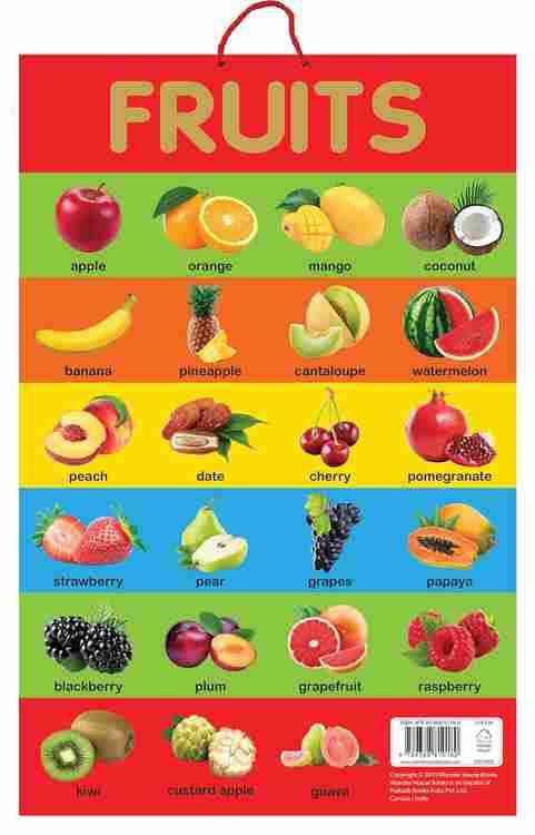Fruits - Early Learning Educational Posters For Children: Perfect For Kindergarten, Nursery And Home