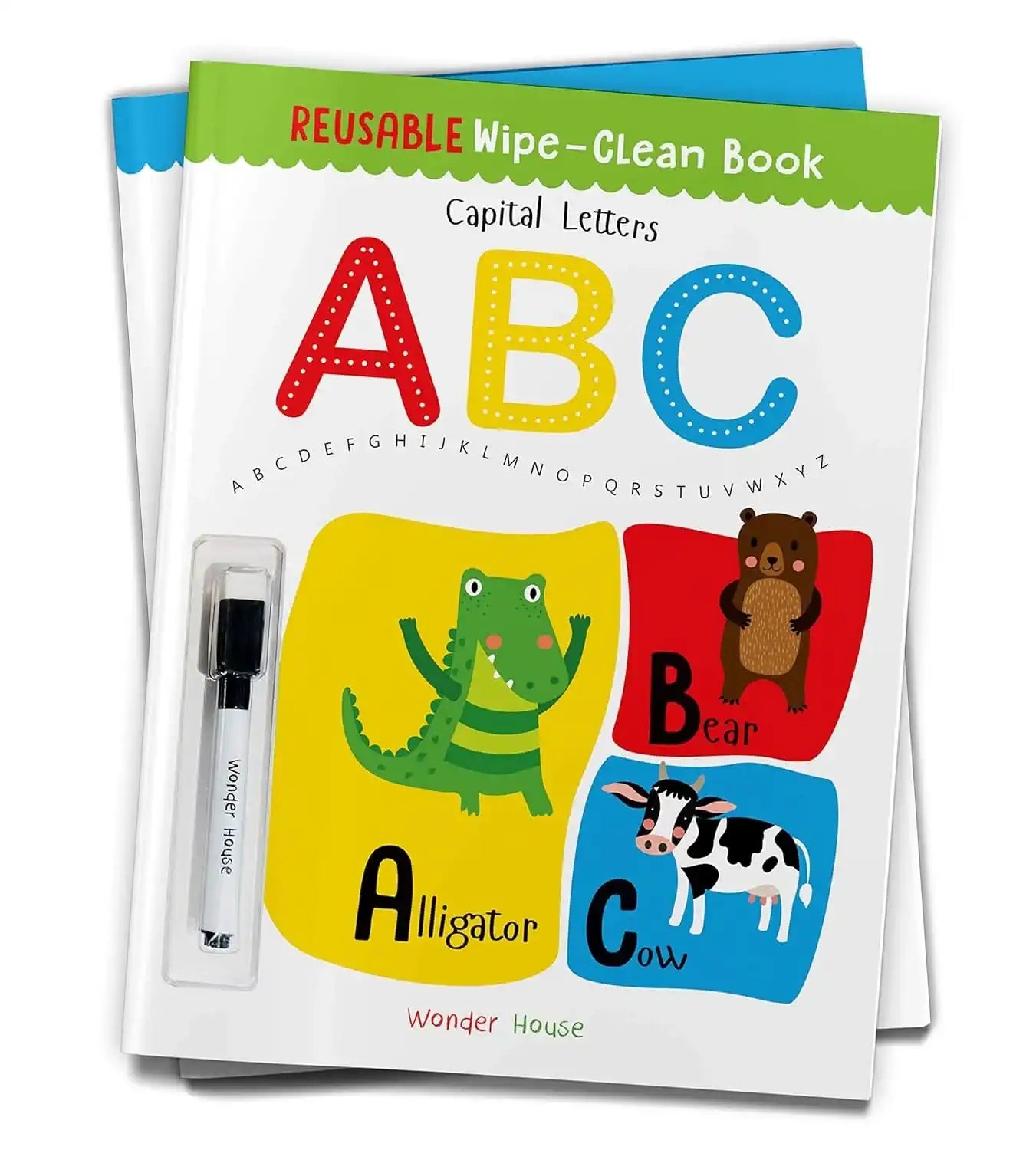 Reusable Wipe And Clean Book - Capital Letters  - Write And Practice Capital Letters