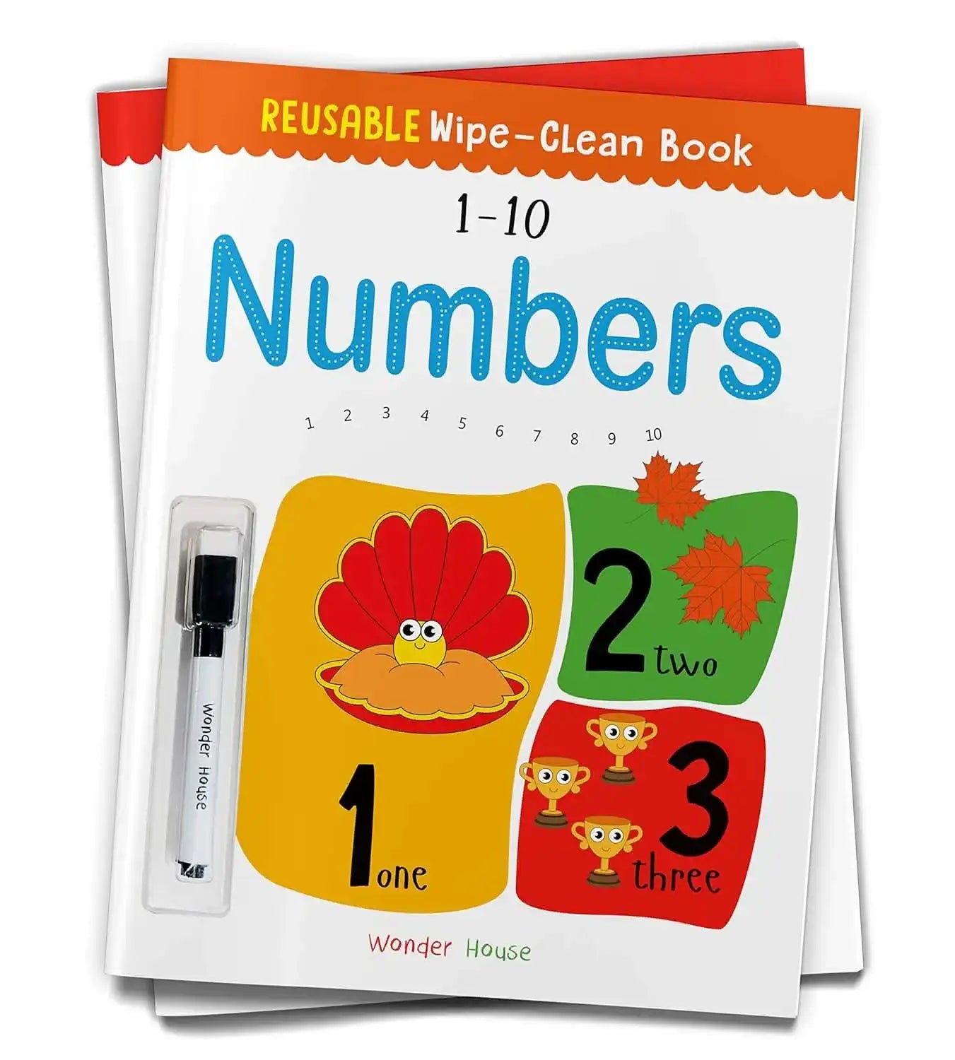 Reusable Wipe And Clean Book 1-10 Numbers - Write And Practice Numbers ...