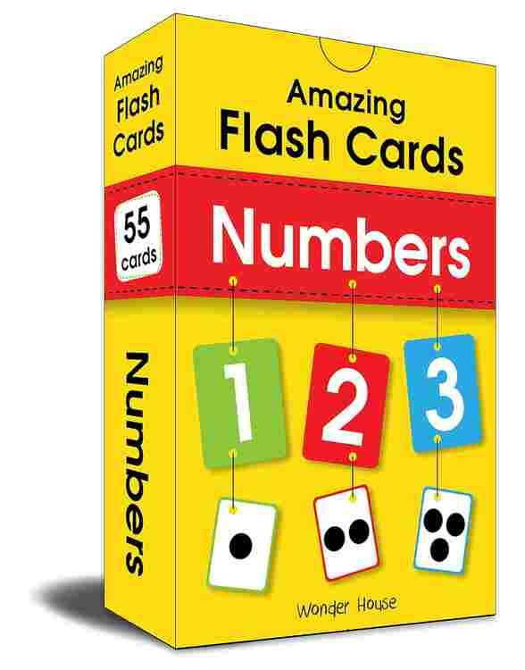 Amazing Flash Cards Numbers: Early Development Of Preschool Toddler (55 Cards)