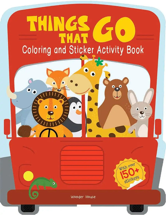 Things That Go - Coloring And Sticker Activity Book (With 150+ Stickers)