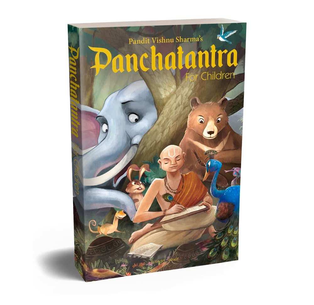 Pandit Vishnu Sharmas Panchatantra For Children - Illustrated Stories (Black And White, Paperback)