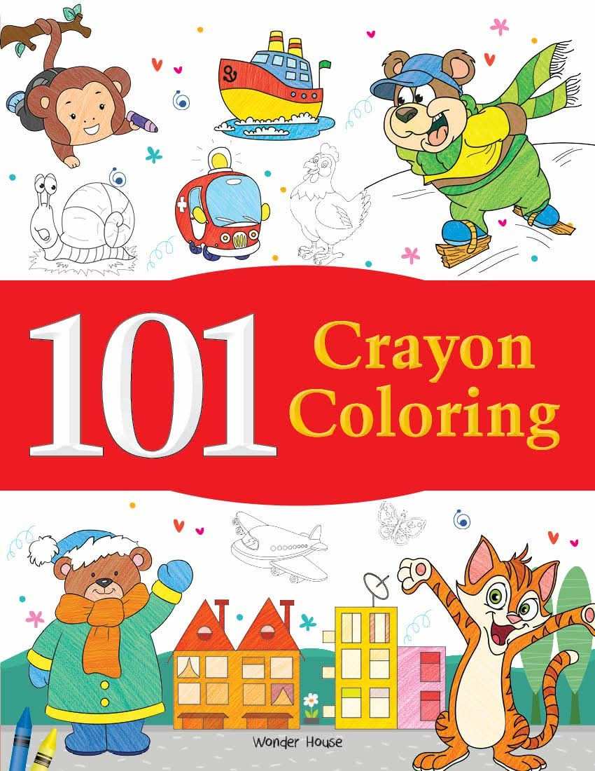 101 Crayon Coloring - Fun Activity Book For Children