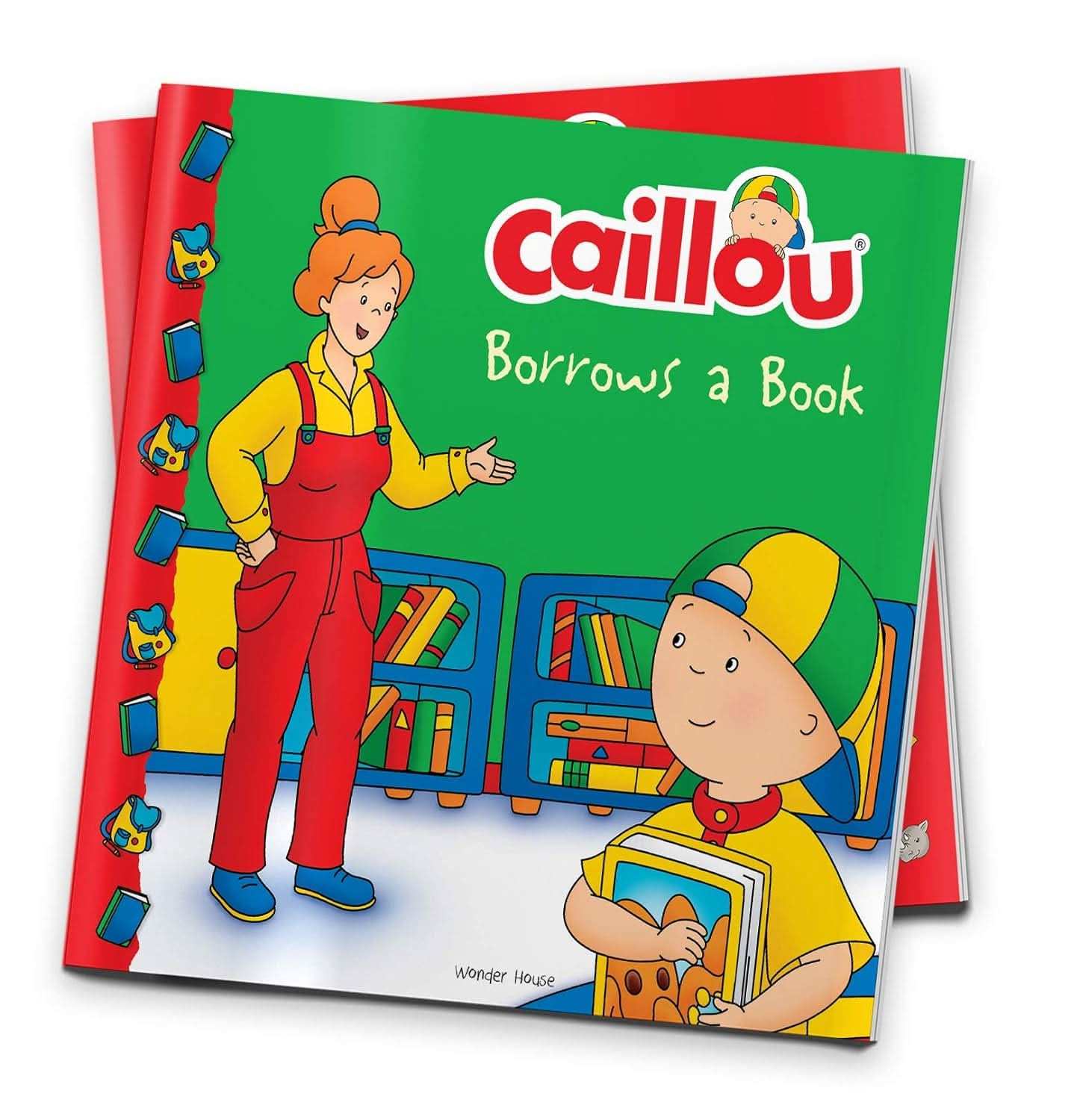 Caillou-Borrows A Book