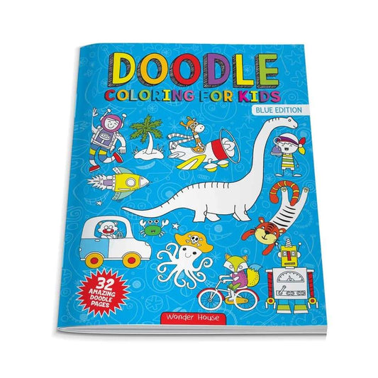Doodle Coloring For Boy- Blue Edition