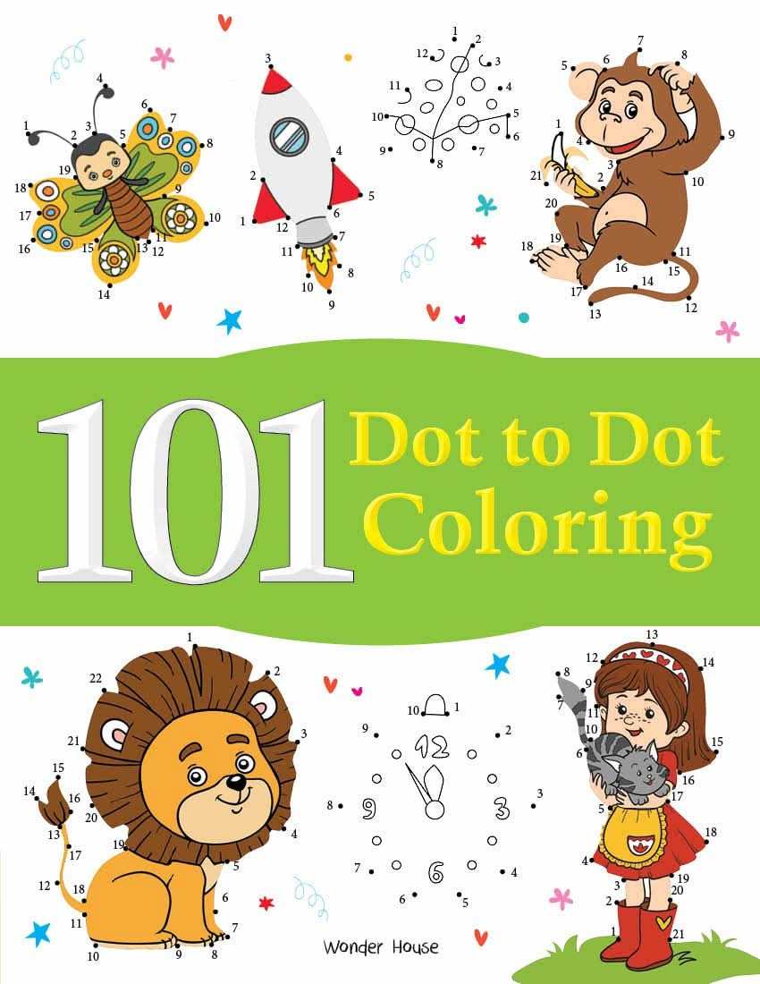 101 Dot To Dot Coloring - Fun Activity Book For Children