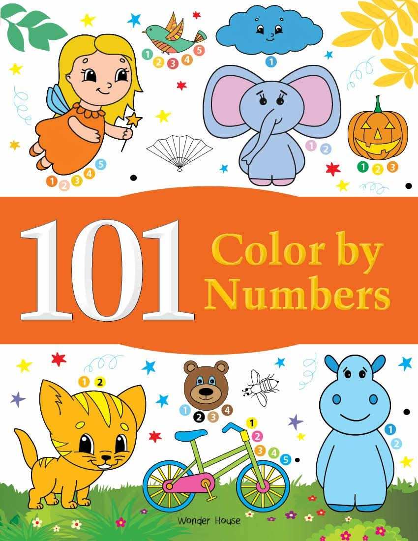 101 Color By Numbers - Fun Activity Book For Children