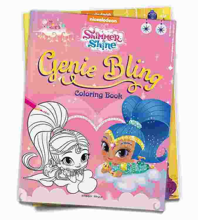 Genie Bling: Coloring Book For Kids (Shimmer & Shine)