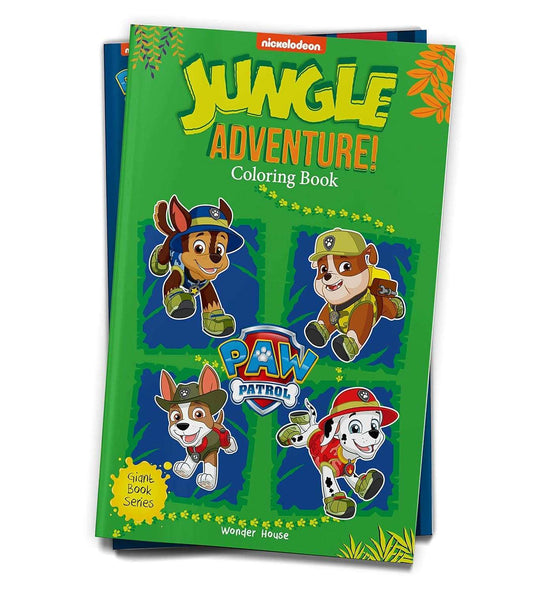 Jungle Adventure!  - Paw Patrol Giant Coloring Book For Kids