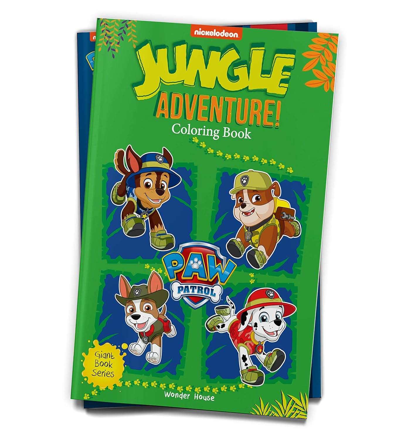 Jungle Adventure!  - Paw Patrol Giant Coloring Book For Kids