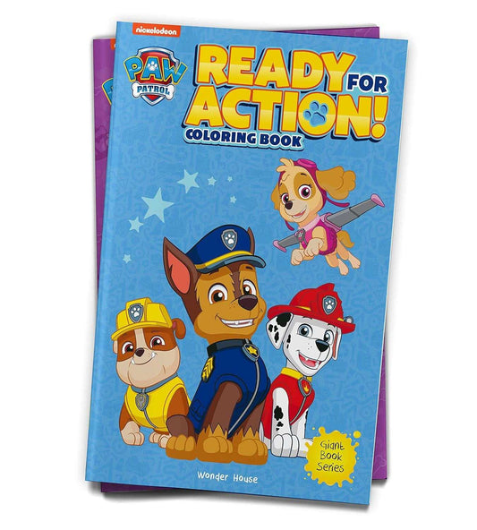Ready For Action!  - Paw Patrol Giant Coloring Book For Kids