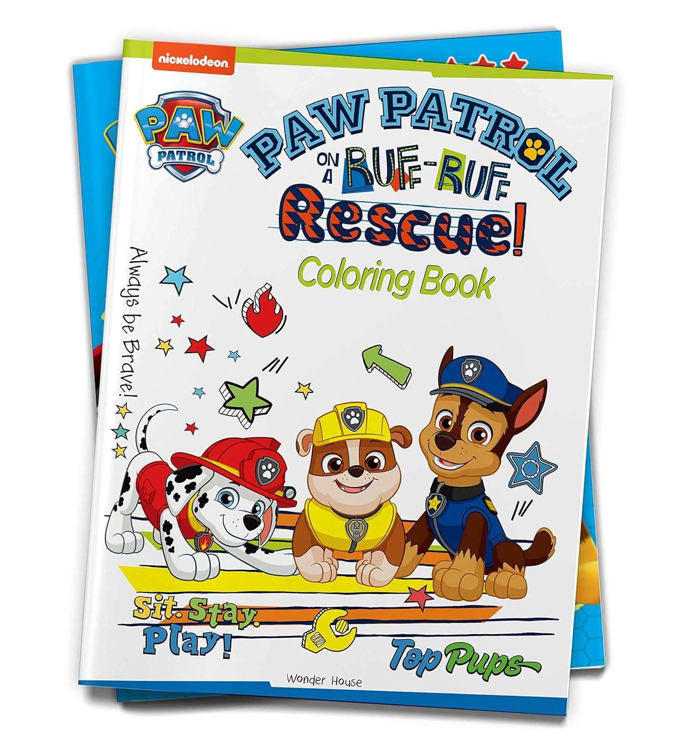 Paw Patrol On A Ruff-Ruff Rescue - Paw Patrol Coloring Book For Kids