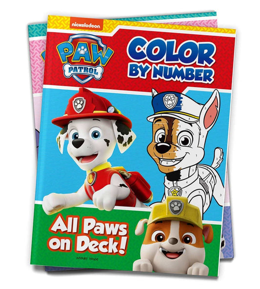 All Paws On Deck - Paw Patrol, Color By Number Activity Book