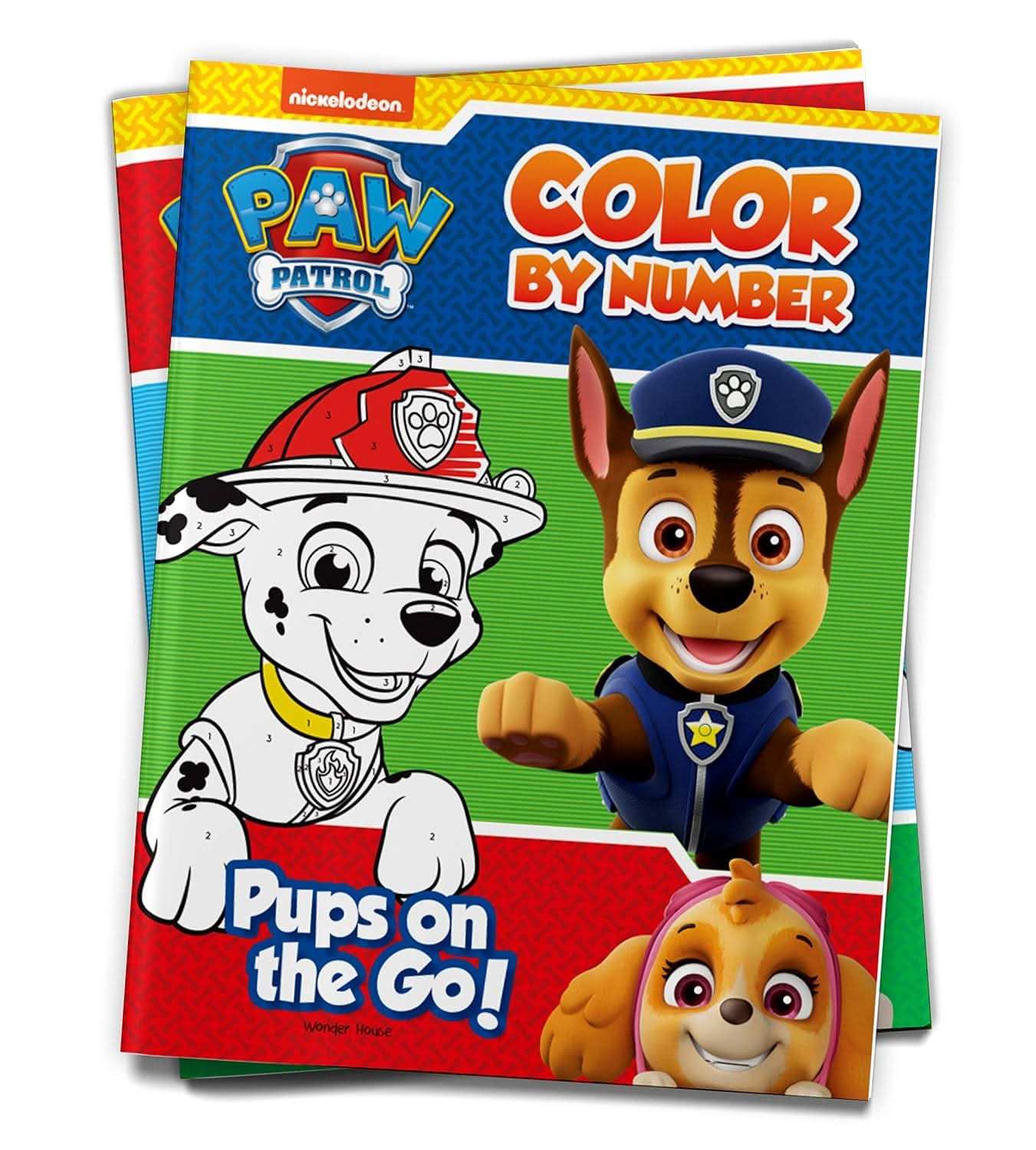 Pups On The Go - Paw Patrol, Color By Number Activity Book