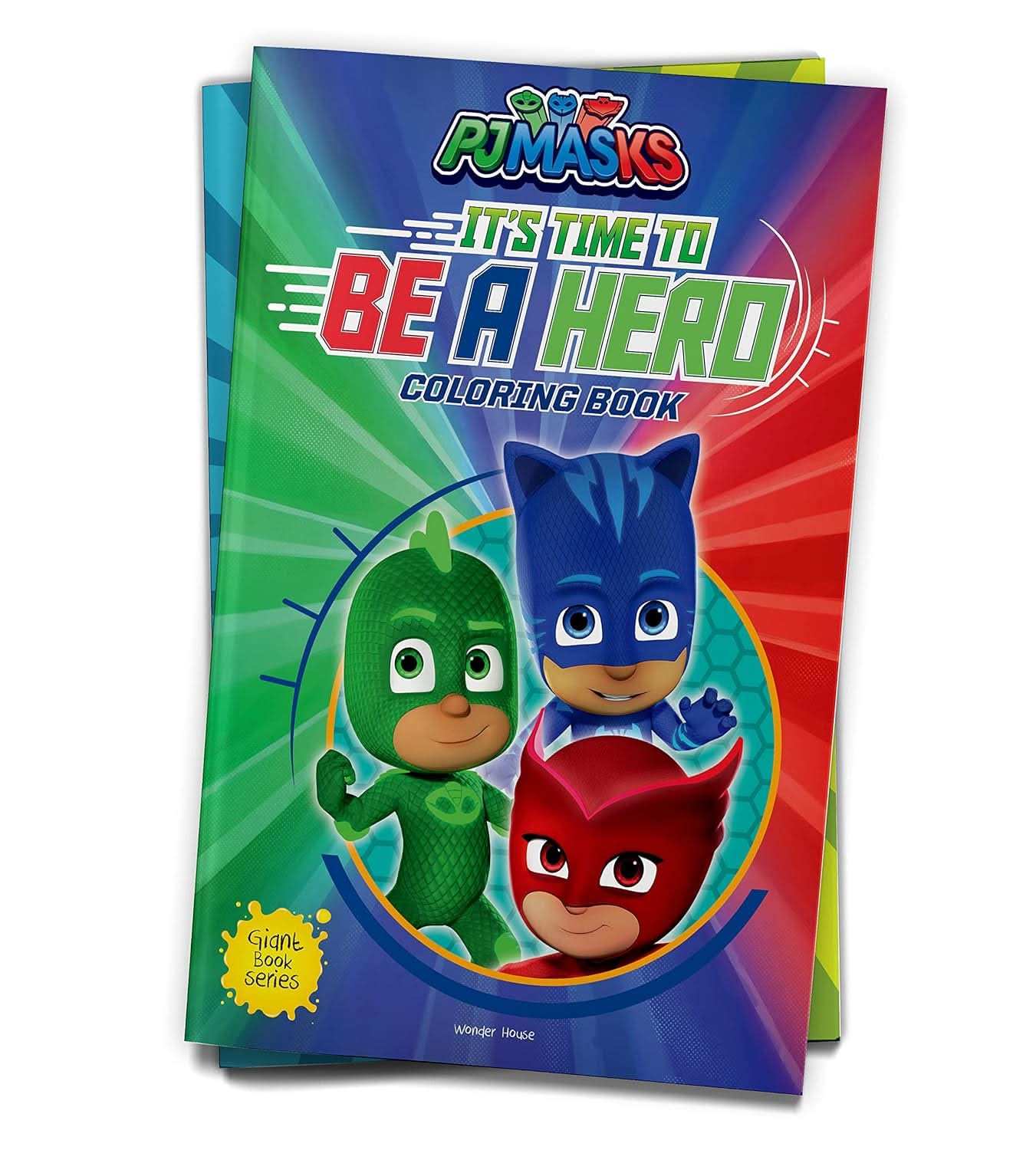 Its Time To Be A Hero - Pj Masks - Giant Coloring Book  For Children