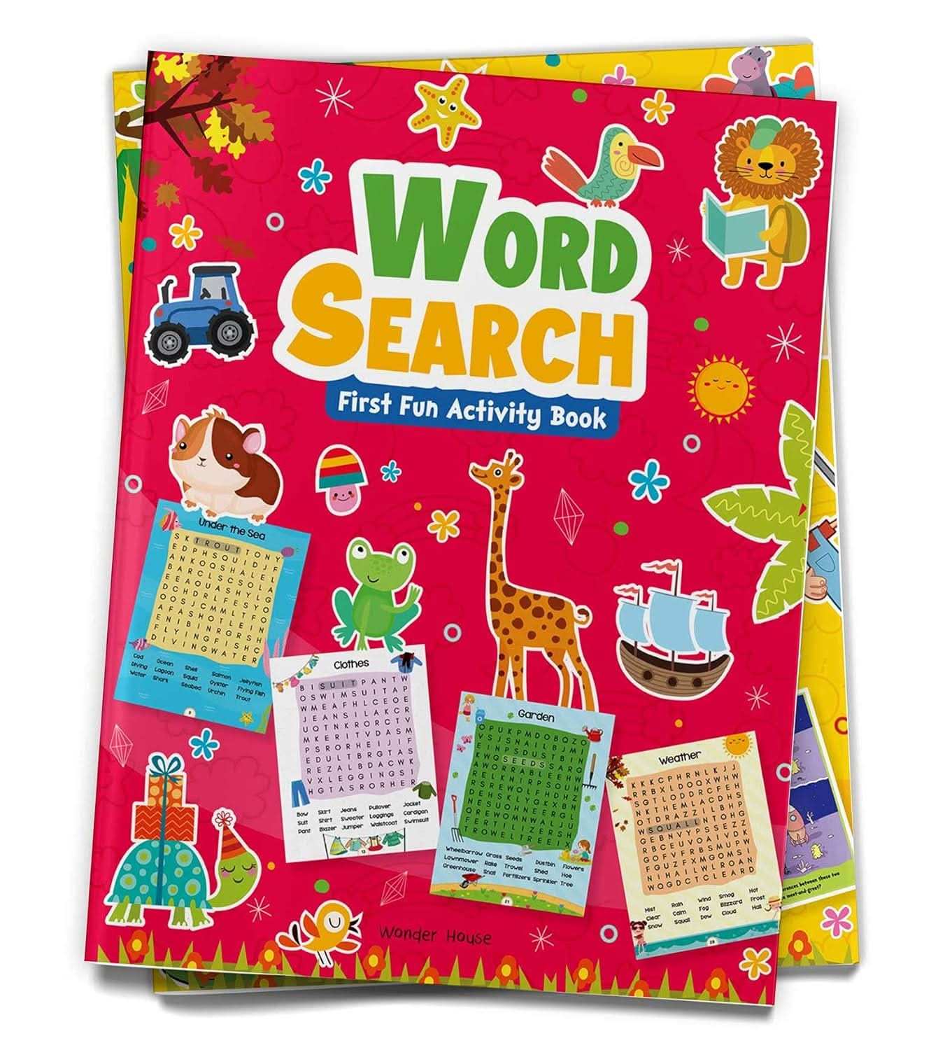 Word Search  - First Fun Activity Books For Kids