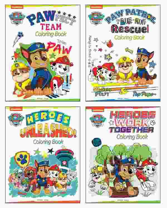 Paw Patrol Cool Pups Coloring Books Super Boxset : Pack Of 4 Coloring Books For Kids