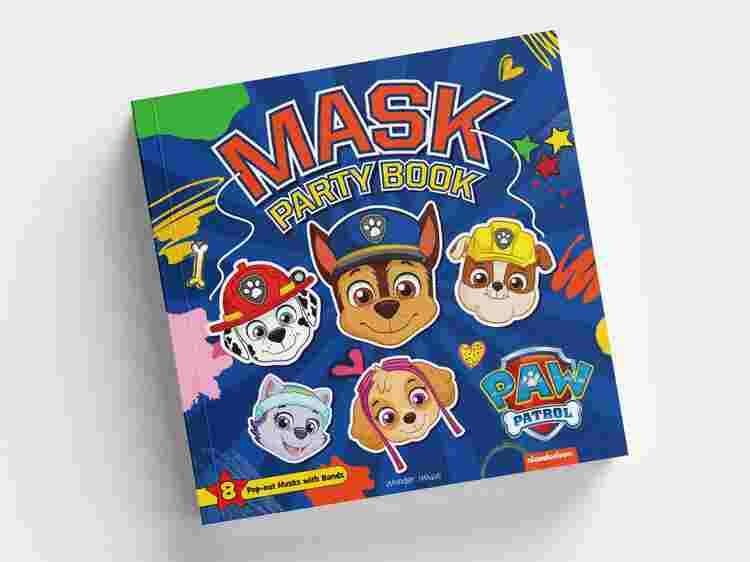 Paw Patrol Mask Party Book: 8 Pop-Out Masks With Bands (Put On Your Mask And Turn Into A Super Hero)