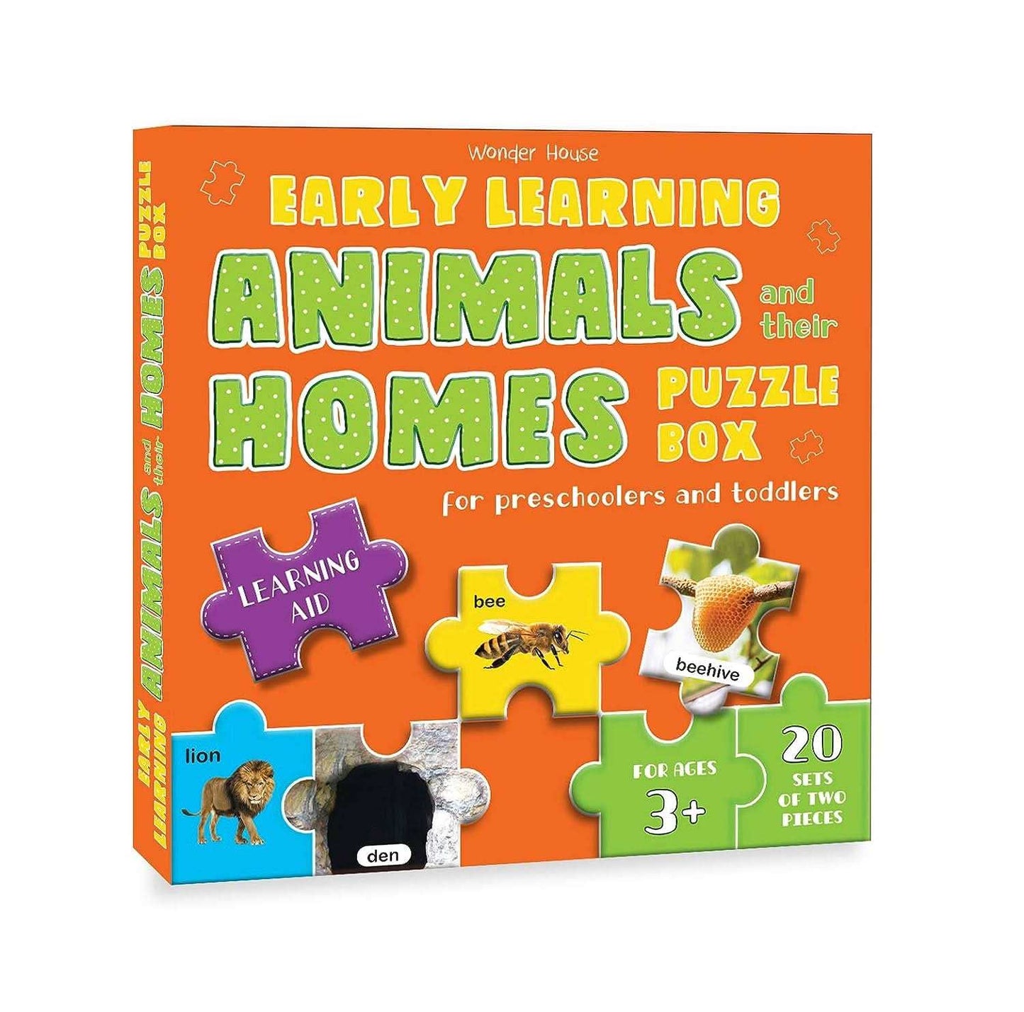Early Learning Animals And Their Homes Puzzle Box For Preschoolers And Toddlers - Learning Aid And Educa