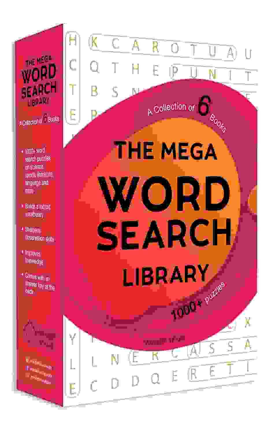 The Mega Word Search Library: Gift Boxset For Kids (A Collection Of 6 Books)