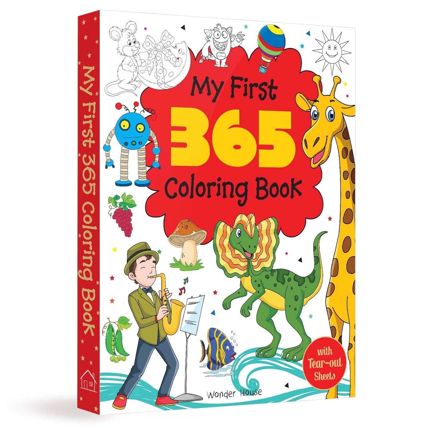 My First 365 Coloring Book - Jumbo Coloring Book For Kids (With Tear Out Sheets)