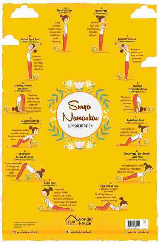 Surya Namaskar - My First Early Learning Wall Chart (19 Inches X 29 Inches)