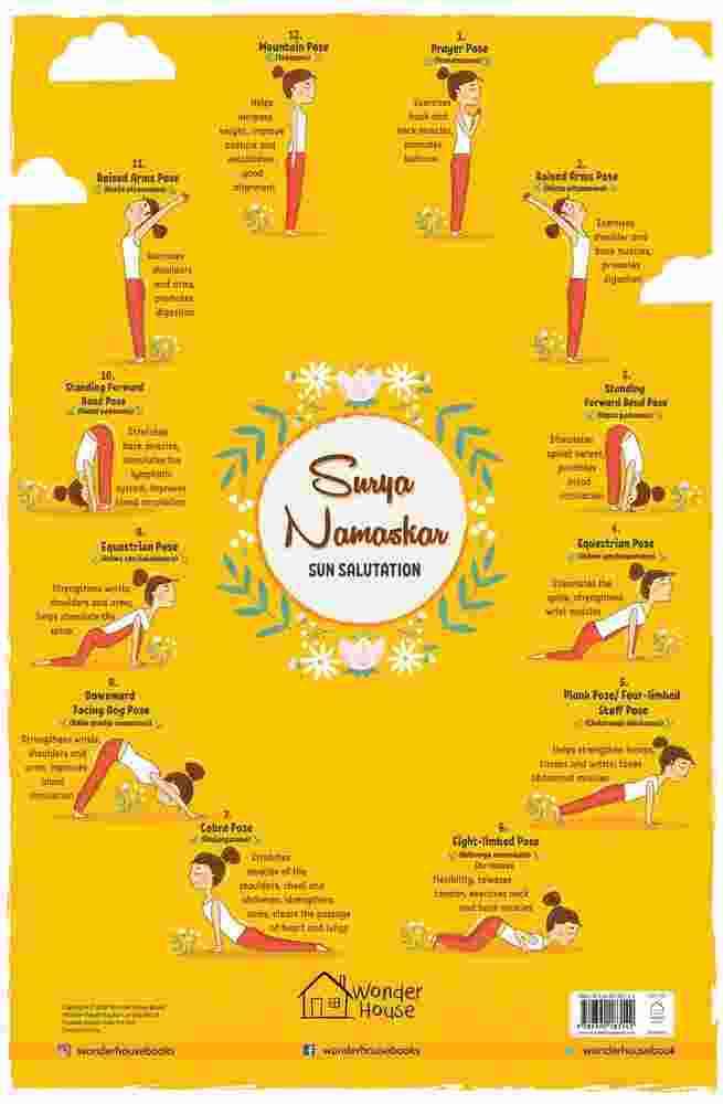 Surya Namaskar - My First Early Learning Wall Chart (19 Inches X 29 Inches)