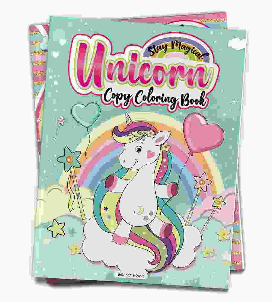 Stay Magical Unicorn Copy Coloring Book: Fun Activity Books For Children