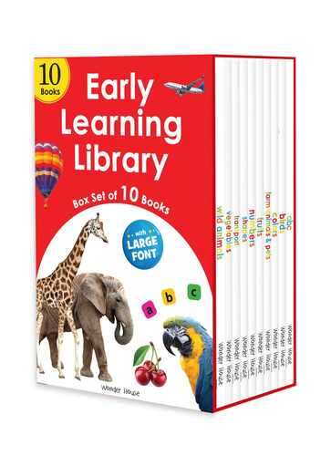 Early Learning Library - Box Set Of 10 Books :  Big Board Books Series (Large Font)
