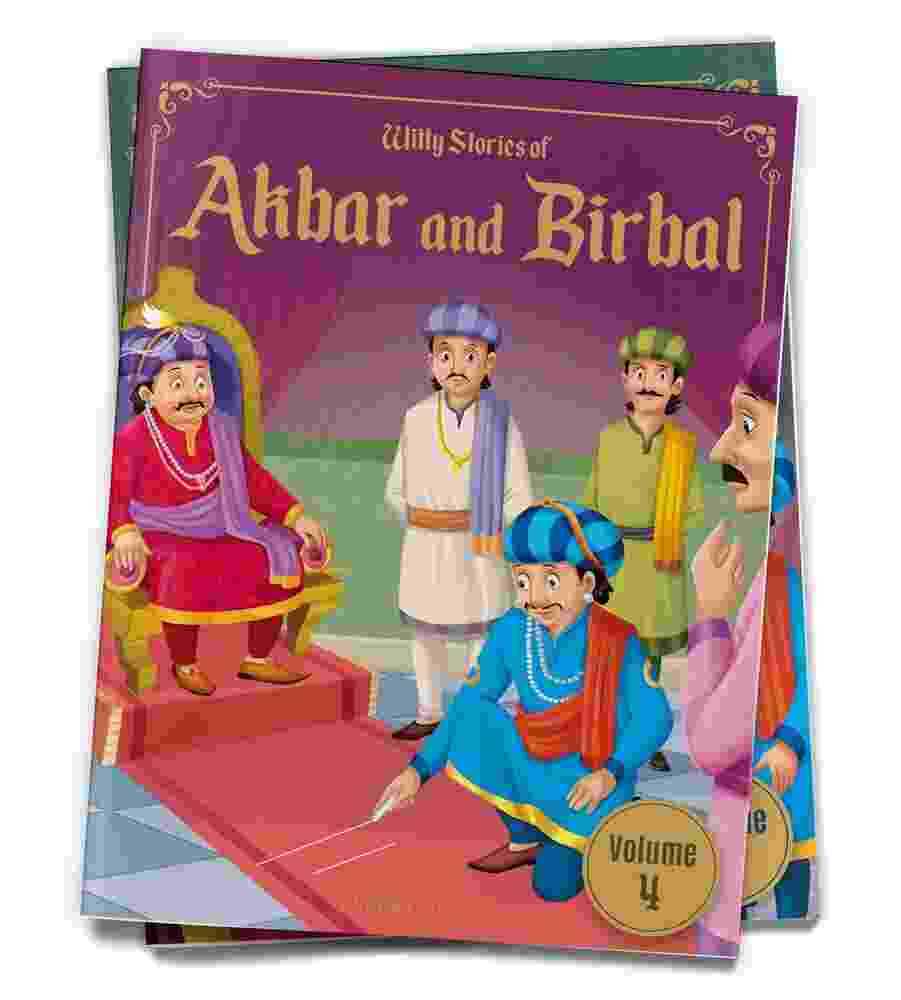 Witty Stories Of Akbar And Birbal - Volume 4: Illustrated Humorous Stories For Kids